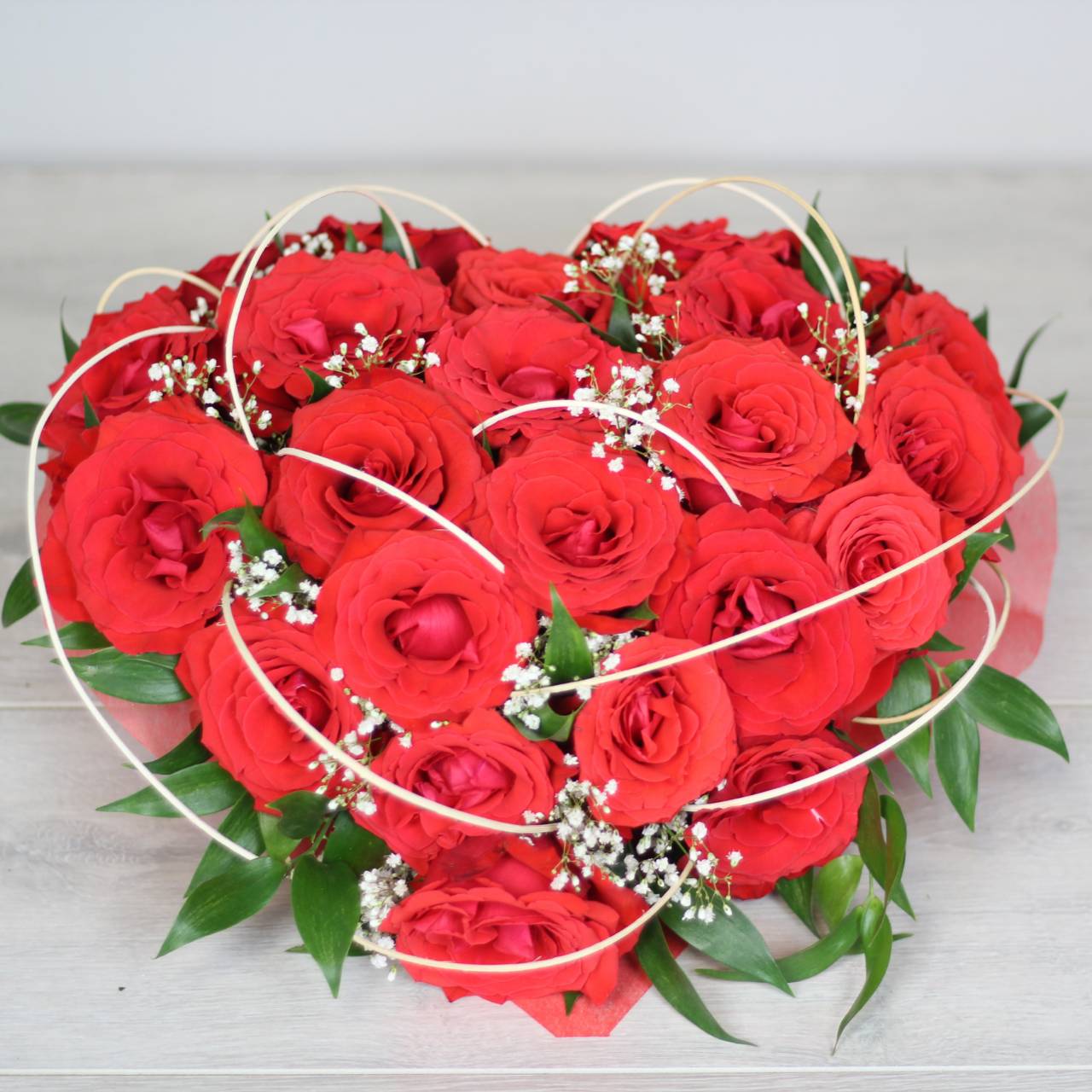 Композиция из роз "Сердце"